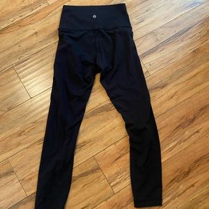 Black lululemon leggings size 4